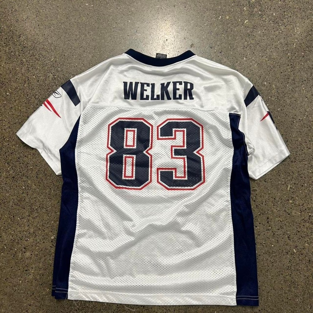 Vintage Wes Welker New England Patriots Football Jersey (Size S)